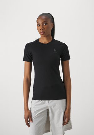 CREW NECK - T-shirt de sport - black