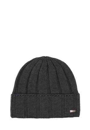 bugatti, FAKE FUR COLLAR IN PATCHWORK DESIGN - Beanie - grey