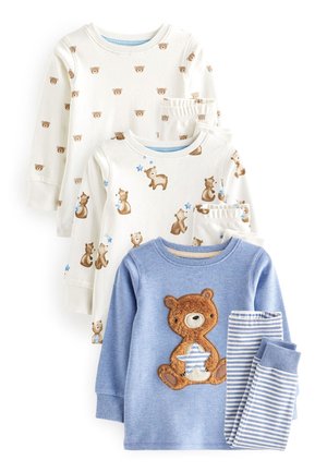 SNUGGLE 3 PACK SET - Komplet pižame - light blue bear