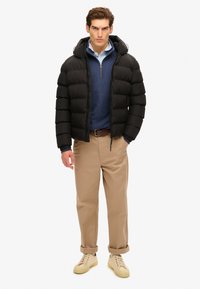 Superdry & Co HOODED SPORTS PUFFER  - Vinterjakker - black