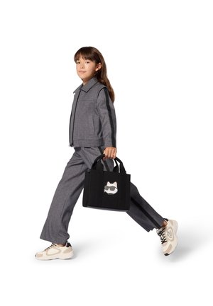 KARL LAGERFELD KIDS, PANTALON EN FLANELLE - Pantalon classique - gris chine fonce