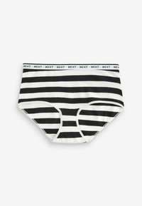 Next MONO PRINT RICH LOGO KNICKERS FOUR PACK - Tango nohavičky - monochrome heart print stripe