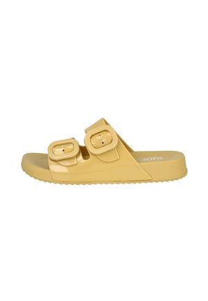 Sandalias planas - dark yellow