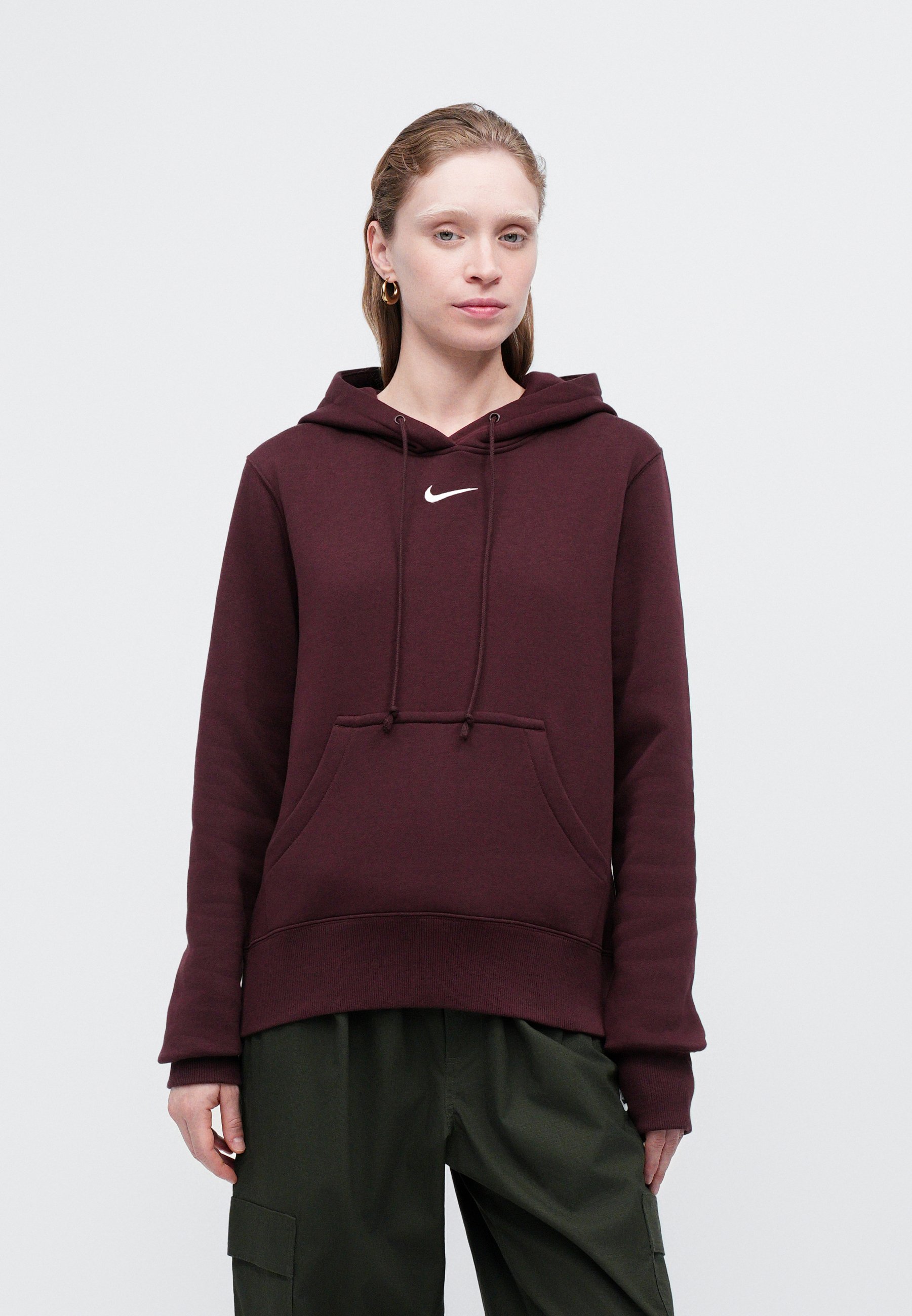 nike hoodie womens burgundy