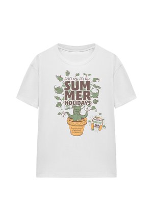 Cotton Soul, HARRY POTTER FLORAL CREST - T-Shirt print - white