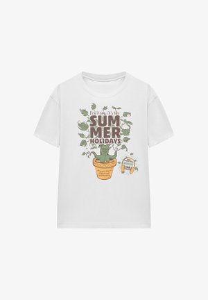 Cotton Soul, HARRY POTTER FLORAL CREST - Print T-shirt - white