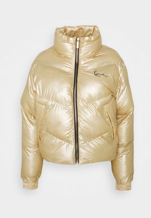 Karl Kani, CHEST SIGNATURE PUFFER JACKET - Winter jacket - gold