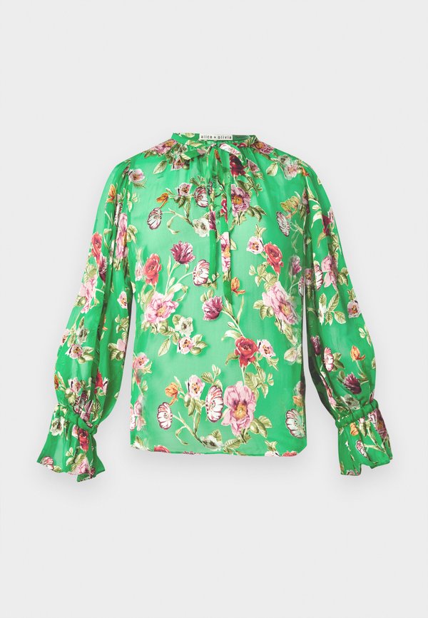 MORANNE TIE NECK RUFFLE SLEEVE - Blouse2