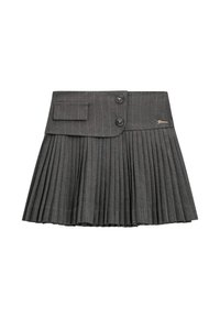 MIT NADELSTREIFEN - Minigonna - dunkelgrau