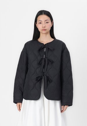 VMSABINE QUILTED TIE JACKET - Light jacket - black