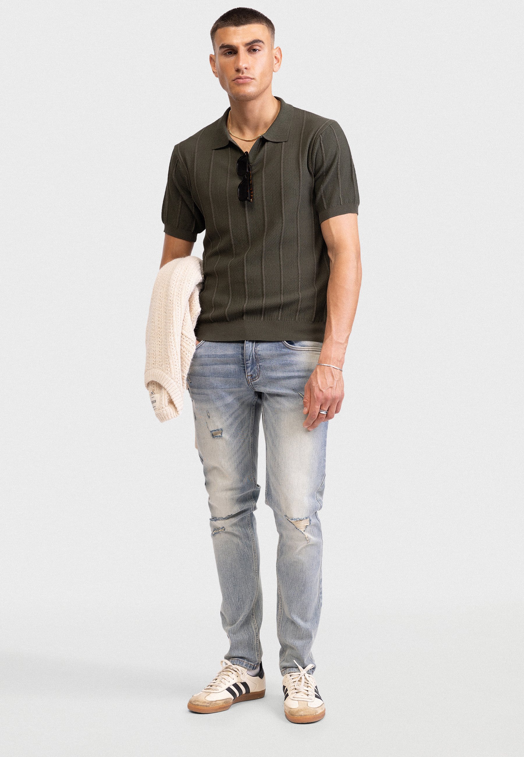 Redefined Rebel DYLAN REGULAR FIT - Polo shirt - forest night
