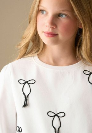 Angel & Rocket, REGULAR FIT - IMOGEN EMBROIDERED BOW LONG SLEEVE TOP - Top s dlhým rukávom - white