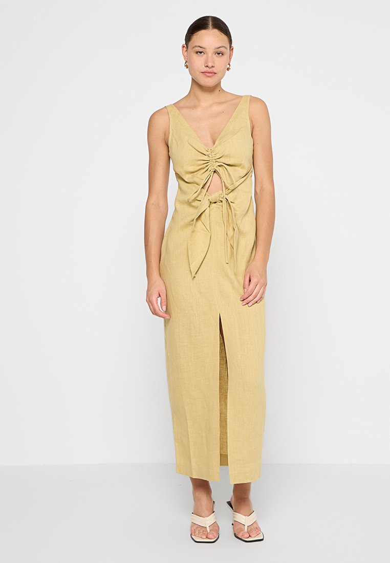 Nanushka Maxi-jurk beige