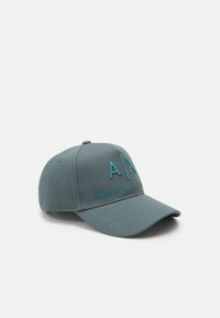 Armani Exchange - BASEBALL UNISEX - Lippalakki - balsam green/blue Pienoiskuva 1