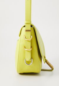 Pinko SADDLE CLASSIC  - Τσάντα χιαστί - lime/antique gold-coloured