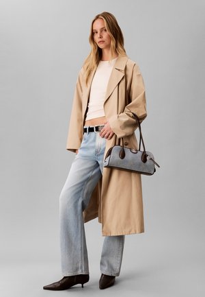 Calvin Klein, EMBLEM TRIO SHOULDER - Τσάντα χειρός - light blue denim