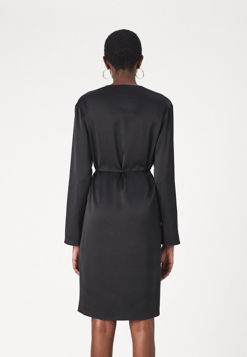 Calvin Klein V NECK DRESS - Cocktail dress / Party dress - black -  Zalando.ie