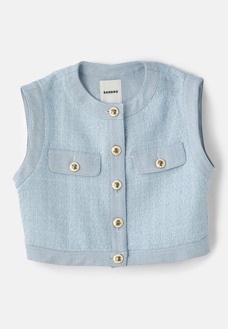 sandro Bodywarmer lichtblauw