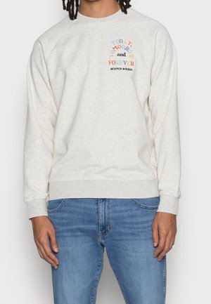 Sweatshirt - mottled light grey