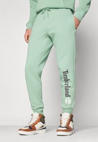 Timberland KENNEBEC RIVER BRUSHED BACK - Spodnji deli trenirk - granite green