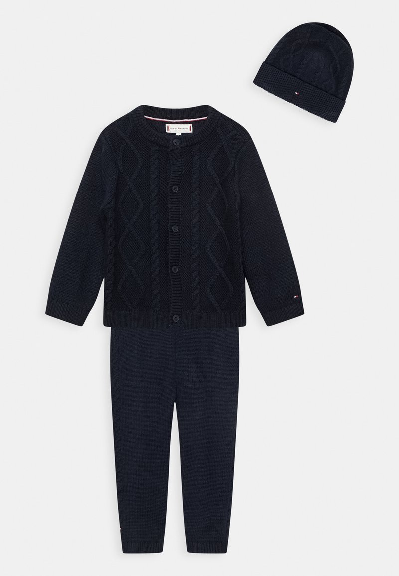Tommy Hilfiger BABY CABLE UNISEX SET Cardigan desert sky/blue
