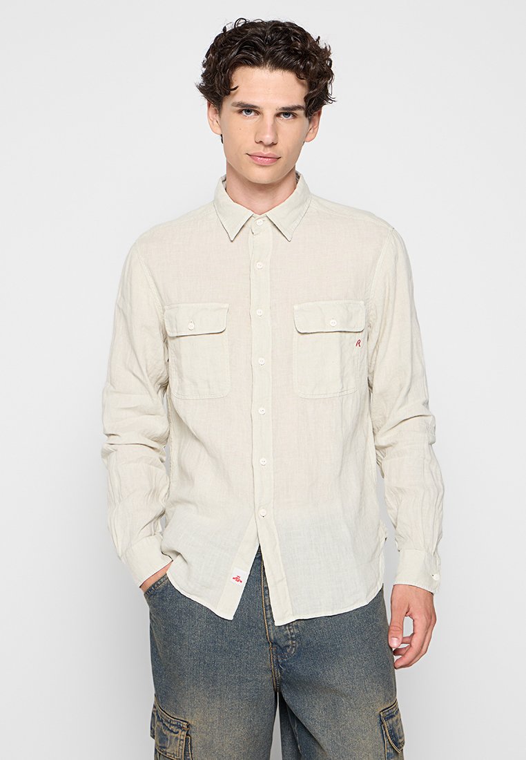 Replay Overhemd zandkleur Replay Overhemd zandkleur