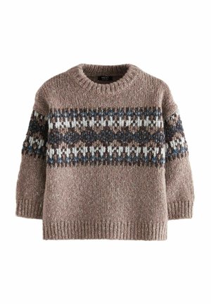 CREW NECK  - Pulover - neutral fairisle