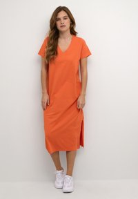 Kaffe - KAMILY - Jerseykleid - vermillion orange Thumbnail-Bild 1