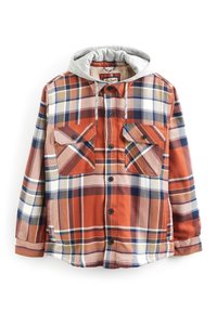 Next BORG LINED CHECK - Mezisezónní bunda  - rust brown