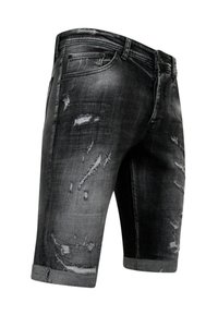 Local Fanatic WITH PAINT SPLATTER - Jeansshort - zwart