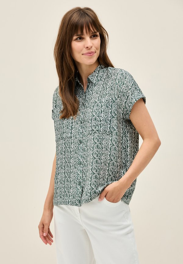 GEMUSTERTE  - Hemdbluse - grün