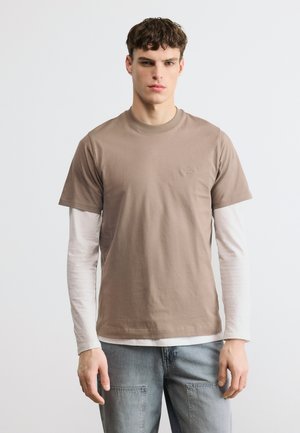 FRODE LOGO TEE - T-Shirt basic - walnut