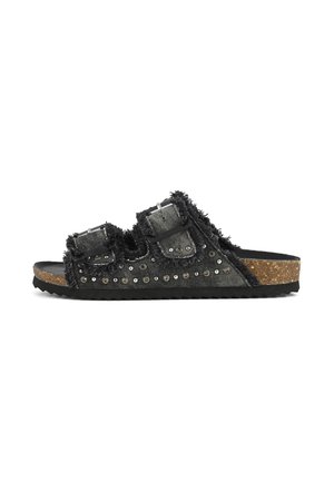 Pantolette flach - black