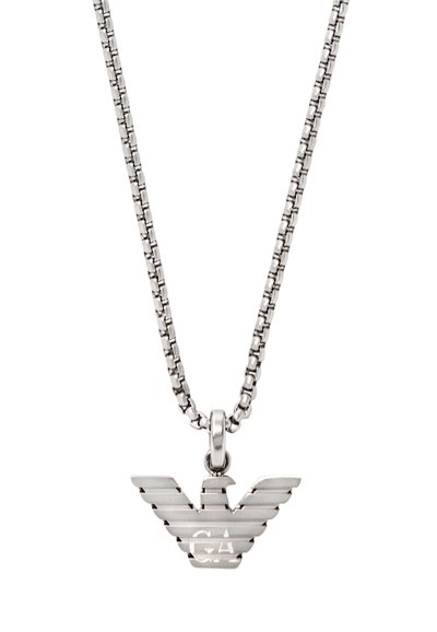 Emporio Armani EMPORIO ARMANI MEN'S STAINLESS STEEL PENDANT NECKLACE, EGS3169040 - Halskæder - silver-coloured