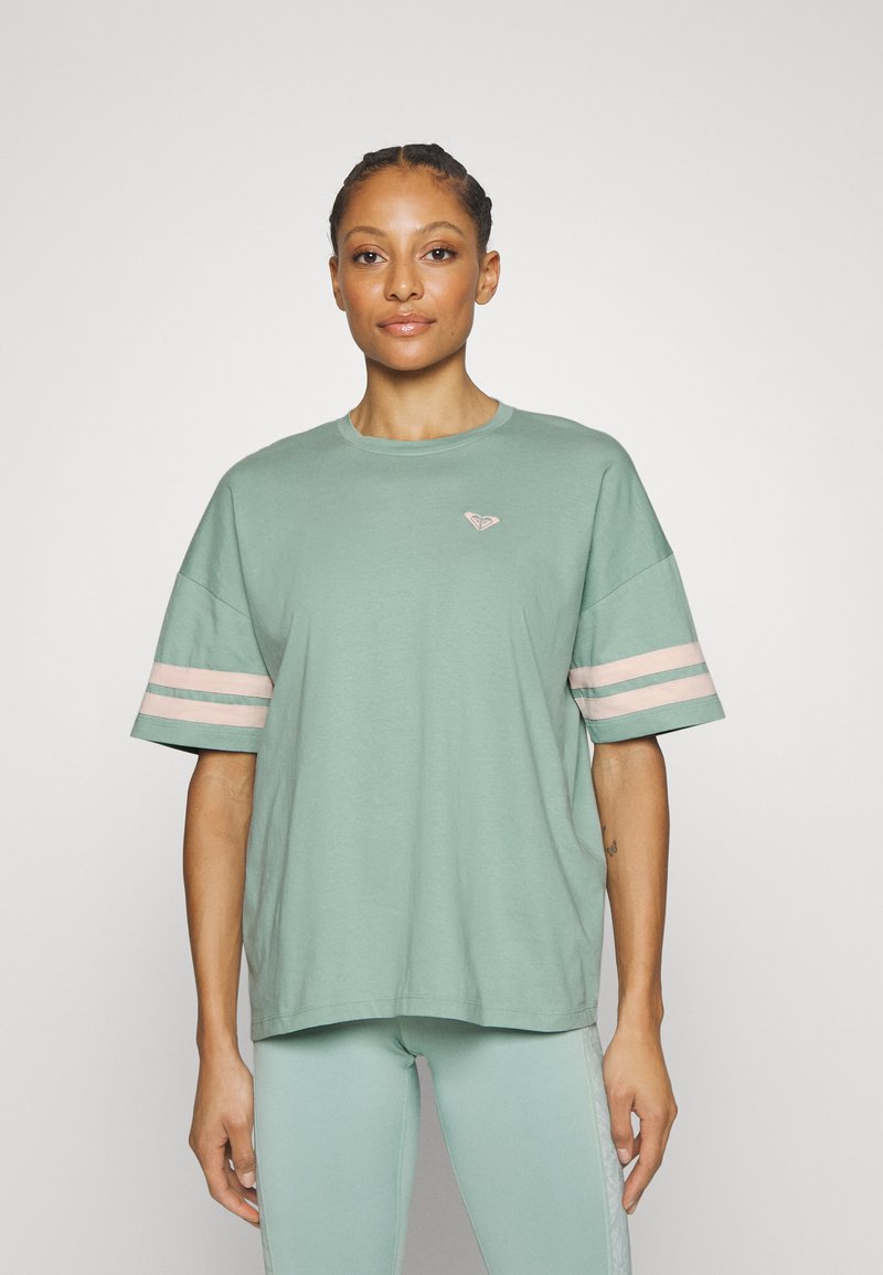 Roxy ESSENTIAL ENERGY STRIPES TEE Tshirt print blue surf