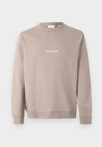 JORNORREBRO EMB CREW - Sweatshirt - mocha meringue