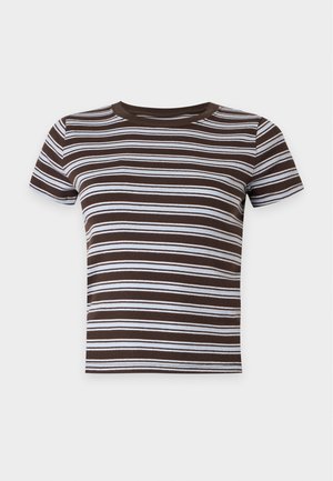 Hollister Co., CREW - T-shirt imprimé - light brown