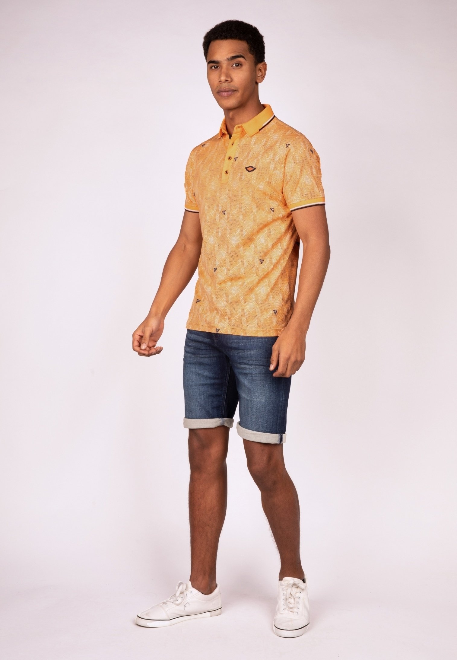 Bright mango polo shirt Clearance