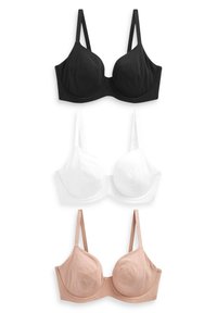 Next DD BLEND 3 PACK NON PAD - Prancūziškoji liemenėlė - black/white/nude