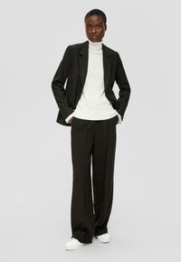 s.Oliver BLACK LABEL ROLLKRAGEN AUS MIX - Strickpullover - ecru
