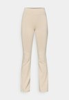 ICONS HIGH WAIST FLARE LEGGINGS - Punčochy - dune