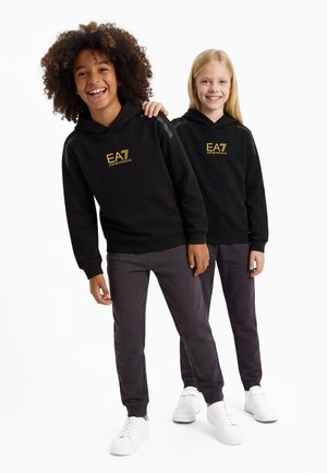 EA7 Emporio Armani, UNISEX - Felpa con cappuccio - black beauty