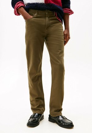 DENTON WASHED  - Jeans Straight Leg - platinum olive