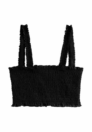 SHIRRED BANDEAU - Bikini augšdaļa - black