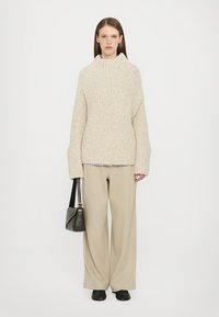 CLOSED HIGH NECK LONG SLEEVE - Jumper - silt grey