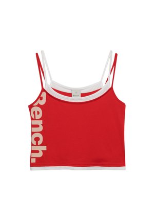 Bench, BENCH X SUPERDRY &AMP; CO BENCH FITTED CAMI LAYER VEST - Débardeur - scarlet  white