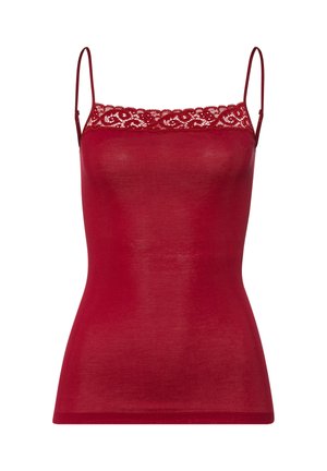 Hanro MOMENTS SPAGHETTI - Maglietta intima - red dahlia