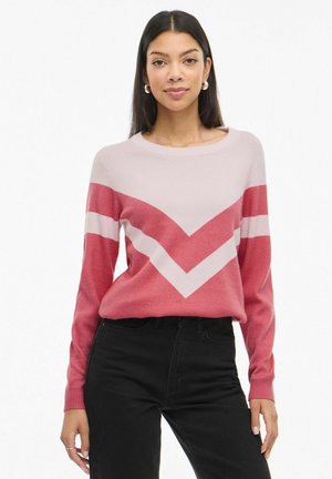 PULLOVER RUNDHALS - Strickpullover - cherry blossom