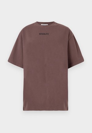 MIQUEL OVERSIZED - Print T-shirt - brown