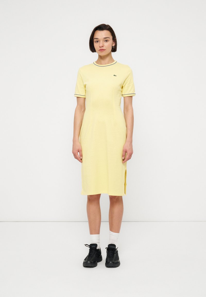 Lacoste Jerseyjurk lichtgeel